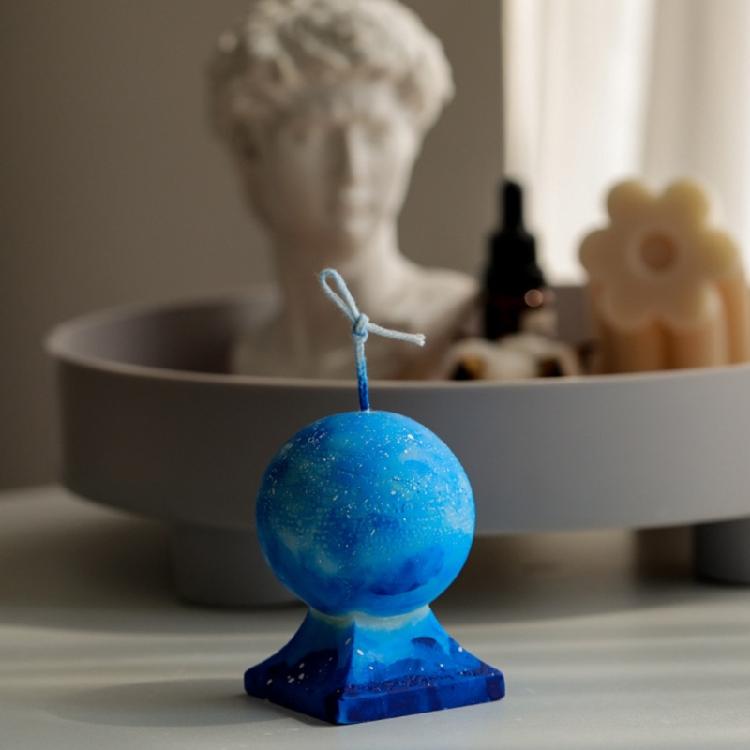 Candle Mould Resin Casting Molds DIY 3D Silicone Mould Ball-Shaped Candle Molds