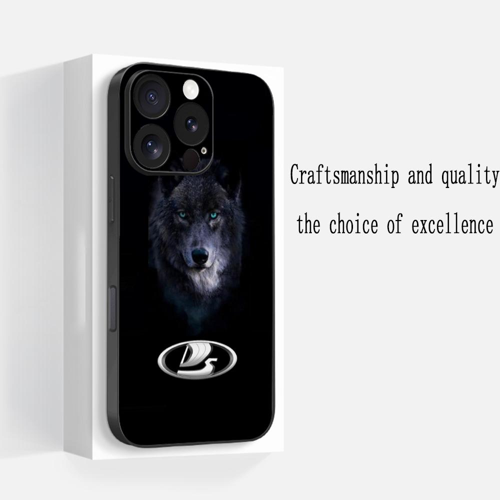 Cool Car L-la-Da Fashion Logo Design Phone Case For iPhone 17 16 E 15 14 13 12 Plus Mini Pro Max Soft Black Shockproof Cover