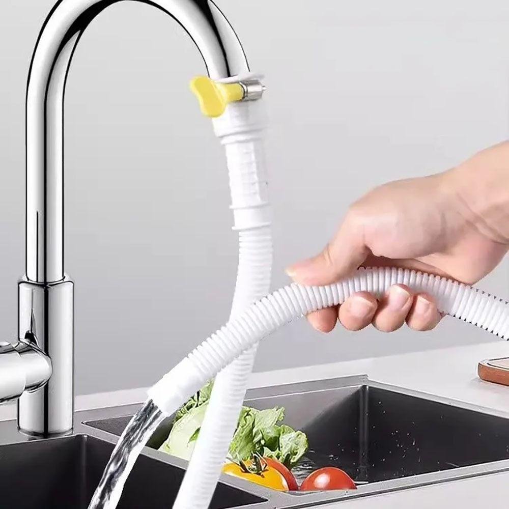 1Pcs Flexible Hose Tube White PP Plumbing  for Washing Machine Dishwasher Air Conditioner