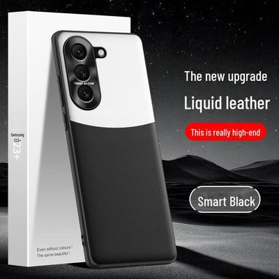 Samsung S23+ Flüssiglederhülle - Sturzsichere, schmutzabweisende Schutzhülle, einteiliges Design.