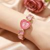 Adjustable Bracelet Rhinestone Bracelet Watch Colorful Crystal Chain Wristwatch  Girl