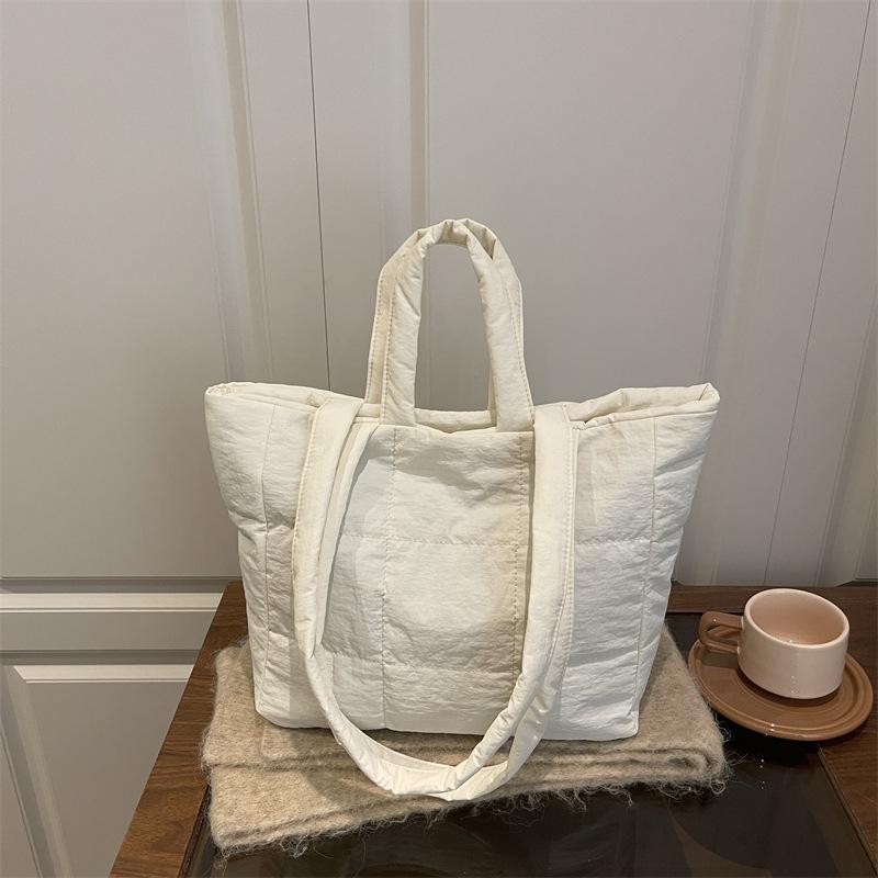 Large-capacity Nylon Cotton Coat Small-sized Commuter Embroidery Strap Crossbody Bag