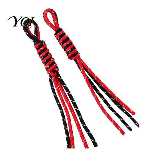 Custom Keychain Findings for Beads 2Pcs Parachute Cord Ropes, Braided Nylon Charms, Colorful Versatile Crafting Supplies DIY Bag Charms Purse Handbag