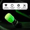 Glowing Car Motorcycle Bicycle Valve Caps - 4-Piece Fluorescent Stem Core Protectors Universal Auto Accessories Valve Stems 1