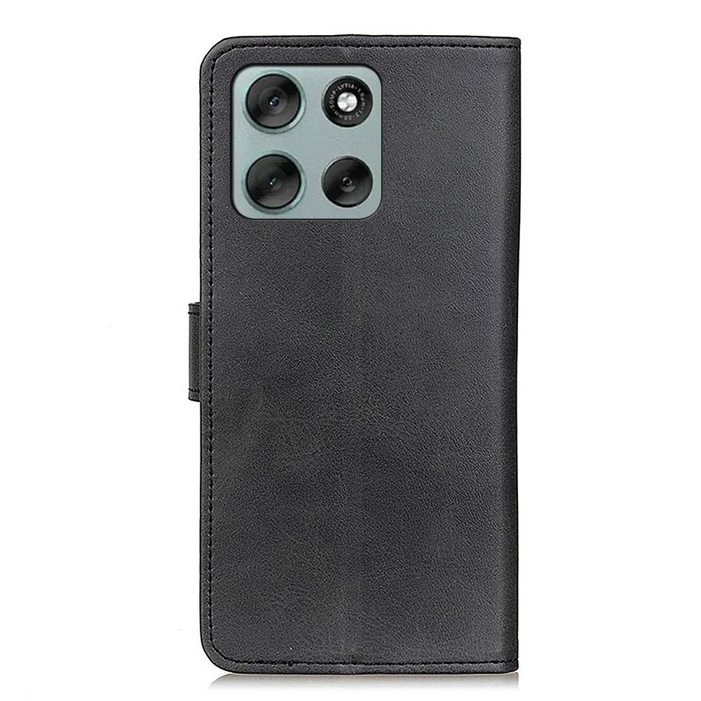 For Motorola Moto G56 5G Case Cowhide Texture Leather Wallet Stand Phone Cover