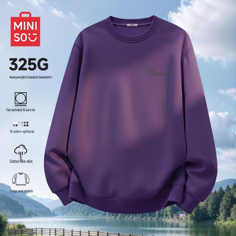 MINISO Men's Heavyweight Crewneck Sweatshirt