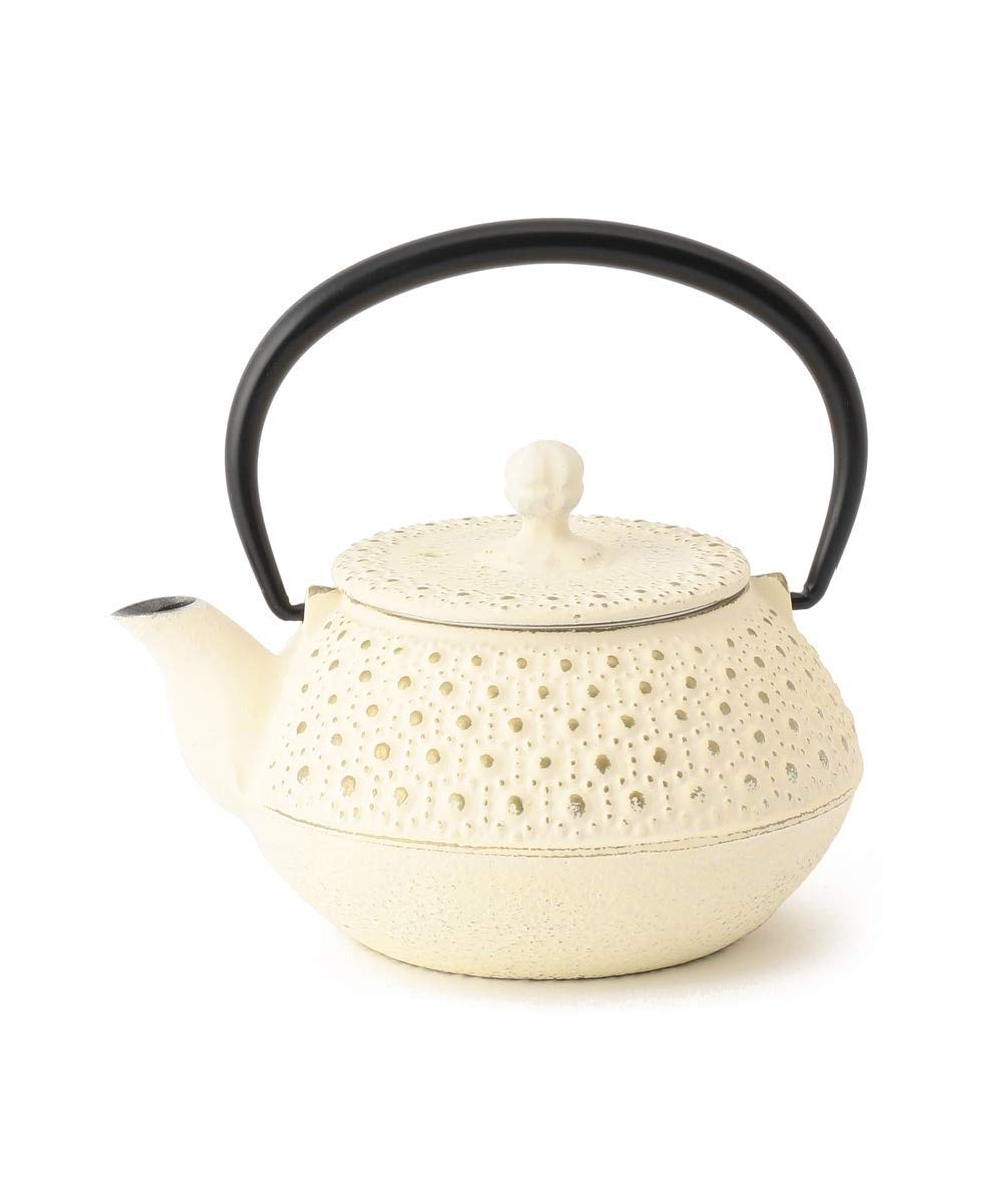 

[Afternoon Tea Living] Afternoon Tea LIVING Tortoiseshell Arare Iron Teapot, White, Nanbu Ironware