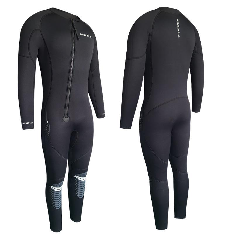 3mm Front Zipper One-Piece Wetsuit for Diving, Surfing & Swimming - Cold Protection Warm Suit
