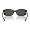 Versace Narrow Frame Design Square Sunglasses Unisex Sunglasses Black OVE4504D-GB1/87