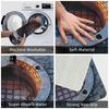 3D Manhole Cover Design Realistic Floor Front Door Mat Anti-Slip Outdoor Quick Dry  Doormat Living Room  Entrance Rug Carpet