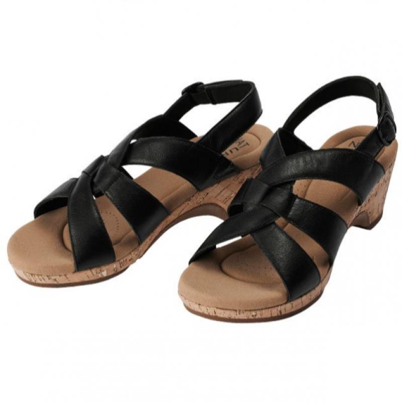 naturalizer Women S Cocoa Cork Sandal Black w9dl0013S11nt