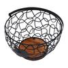 Wire Egg Basket Vintage Multifunctional Metal Egg Storage Basket with Handle for Vegetables Fruits