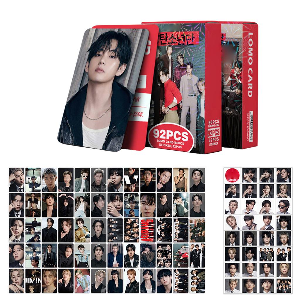 92PCS Lomo Card Photocard Album Set Photo Holder Book for Collecting Cards and Stickers Storage