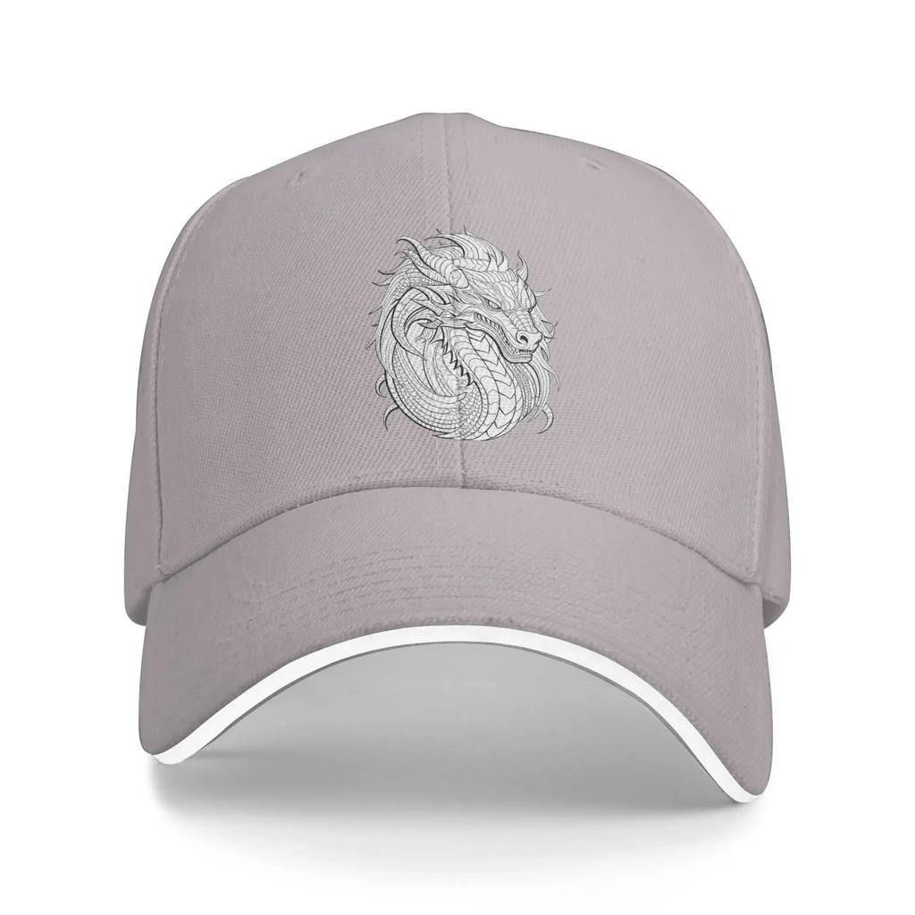 Dragon Pattern Baseball Cap Dragon Coloring Female Male Print Hip Hop Hats Summer Casual Running Hippie Sun Visor Baseball Caps