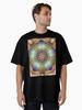 Pentangle Pastel Shades Multicolored Kaleidoscope Pentangle Pattern 2 Oversized T-Shirt