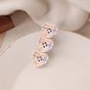 1Pcs Sweet Check Love Button Hair Clip Side Bangs Girly Cute Duckbill Clip Hair Accessories Love Button Duckbill Clip Hair
