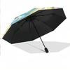Custom Text Automatic 8 Bone Umbrella, Portable Sun Rain Protection UmbrellaKuromi