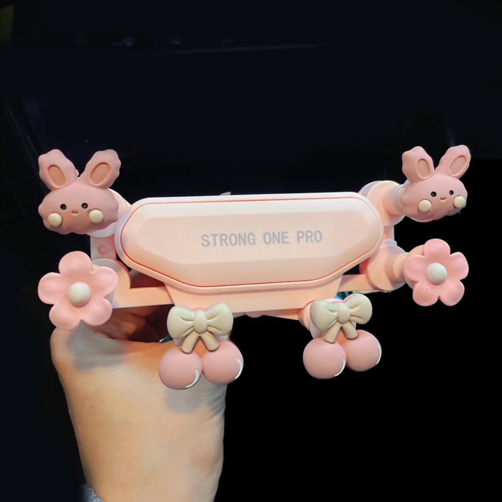 

Non-Slip Car Phone Holder Cartoon Design Car Air Vent Clip Car Mobile Phone Bracket Car Interior Style 4