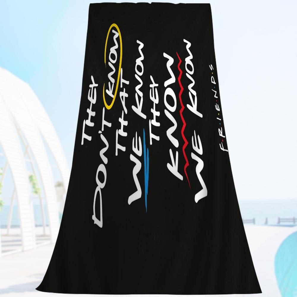 F-Friend  Tv Show Towel Microfiber Beach Towel Absorbent Quick Dry Soft Yoga Swimming Resort Mountain Climbing Towel