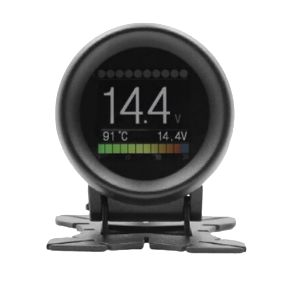 

Hlsicna Car OBD Speedometer Heads-Up Display Digital Meter Mileage Temperature Hydraulic Time Distance Speed Gauge чёрный