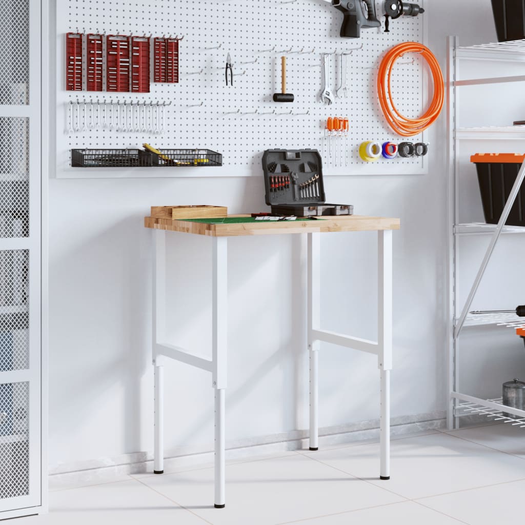 Vidaxl Stolik Roboczy, 80X60X(73-99,5)Cm, Prostokątny, Drewno Akacjowe