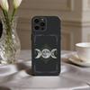 O-Occult W-Witchcraft M-Moon G-Gothic Witch Phone Case For iPhone 17,16,15,14,13,12,11 Plus,Pro Max,XS,Soft Silicone Black Cover