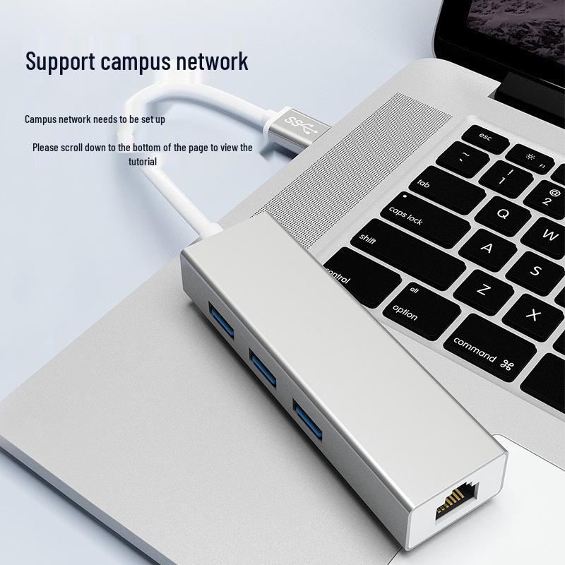 RJ45 + USB 2.0 Hub Network Card with Gigabit Support