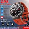 2025 New GPS Smart Watches Premium Military Smartwatch Men Compass Altimeter 10ATM Waterproof 170 Sport Modes Built-in GPS BT Call