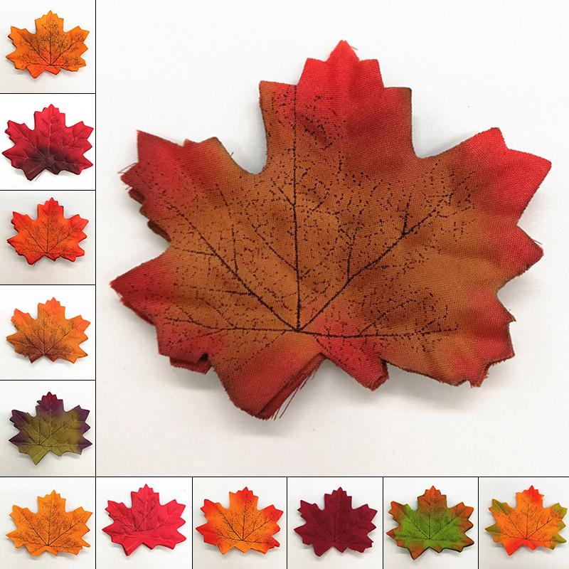 Party Artificial Maple Leaves Props Decoration Indoor Outdoor Office Photography Plants Silk Interior Odor-Free
