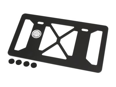 POSH FAITH Motorcycle Aluminum License Plate Back Pole for 126cc and Over Plate, Large, Type, Motorcycles, Black, 500391-06-10