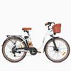 Electric Bike DYU C6 Pro 26" 250W Motor 15.6AH Max Range 80Km Load 120Kg White