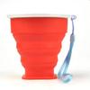Portable Silicone Retractable Folding Cup With Lid Telescopic Collapsible Drinking Cup Outdoor Coffee Cups Kitchen Bar Supplies