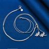 925 Sterling Silver Cute Dragonfly Necklace for Women, Fashionable Party Wedding Gift Jewelry