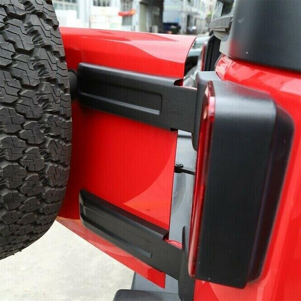 Rear Upper + Lower Tailgate Hinge Covers Trim For 2007-2017 Jeep Wrangler JK JKU