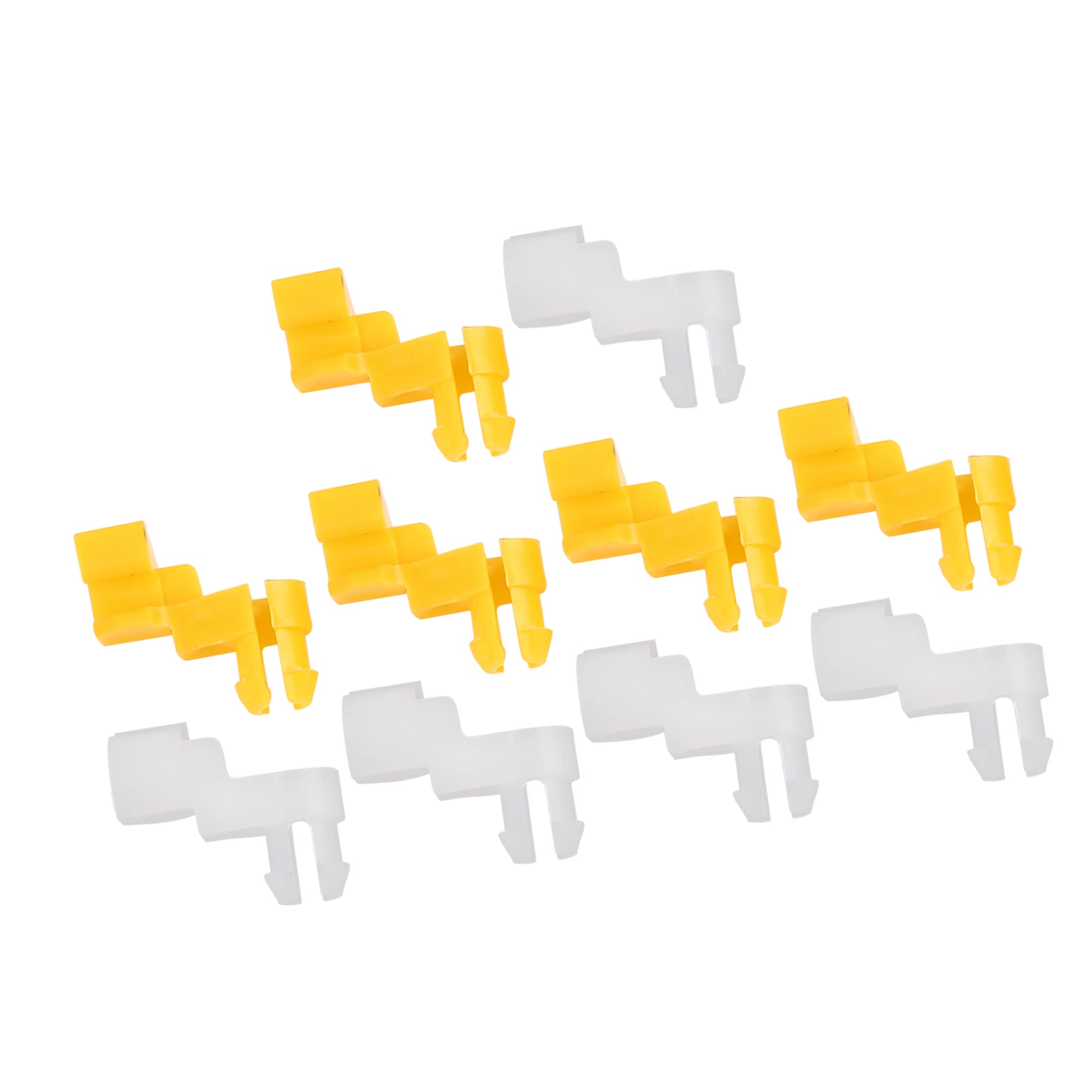 

A ABSOPRO Door Lock Rod Clip 69293-0D060 Retainer Fastener Vumper Rivet Fits Toyota Corolla 1984-2004 White Yellow 5 Sets