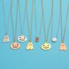 Halloween Titanium Pumpkin Ghost Witch Necklace - European & American Style