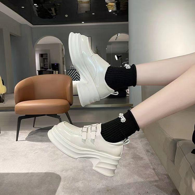 Wedding Dress Muffin Shoes Heightened Platform Wedge Heel High Heel Mary Jane Shoes Bride Bridesmaid Wedding Wedding Shoes