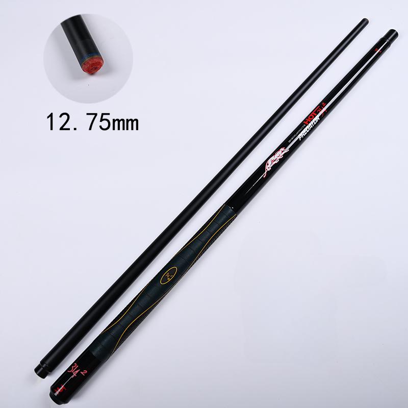 11.5 12.75mm Billiard Cuestick PREOAIDR Black Tech Carbon Fiber 1/2 Split Pool Cue Maple 8-Ball 9-Ball Sweat Absorbent Non-Slip Straight Cue Stick