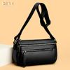 Genuine Leather Women's Bag Fashionable Casual Single-shoulder Crossbody Bag Cowhide Small Square Bag