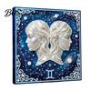 Faux Pearl Painting Crafts DIY Kit, 12 Constellation Rhinestone Art Set for Handmade Kit Adults Beginners, Wooden Frame Fake Wall Decoration Beginners