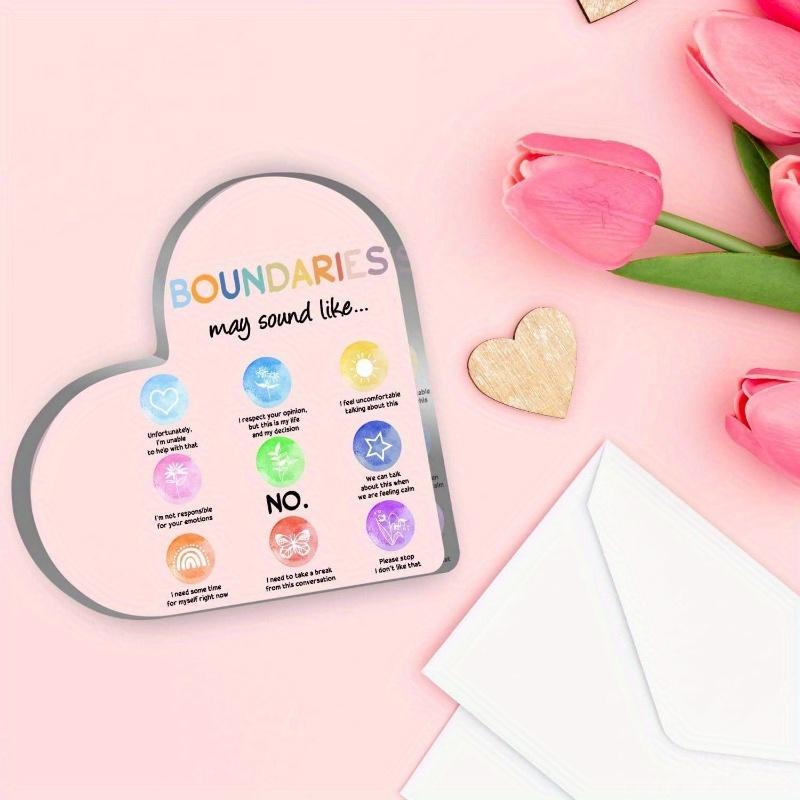 Growth Mindset Therapy Heart - Mental Health Gift for Counselors & Students