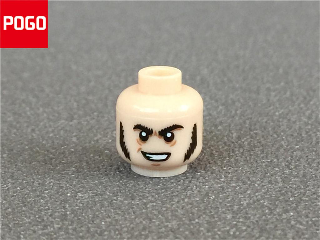 10pcs/lot MOC Bricks Male and Female Figure Head Face Expression DIY Compatible Mini Dolls Building Blocks Toys for Kids Gifts