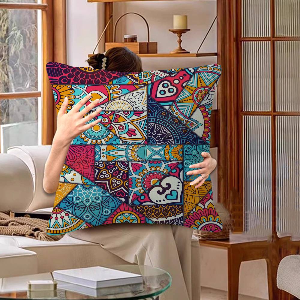 Bohemian Area Pillow Cover Design Cushion Cover Decor Holiday Decorati