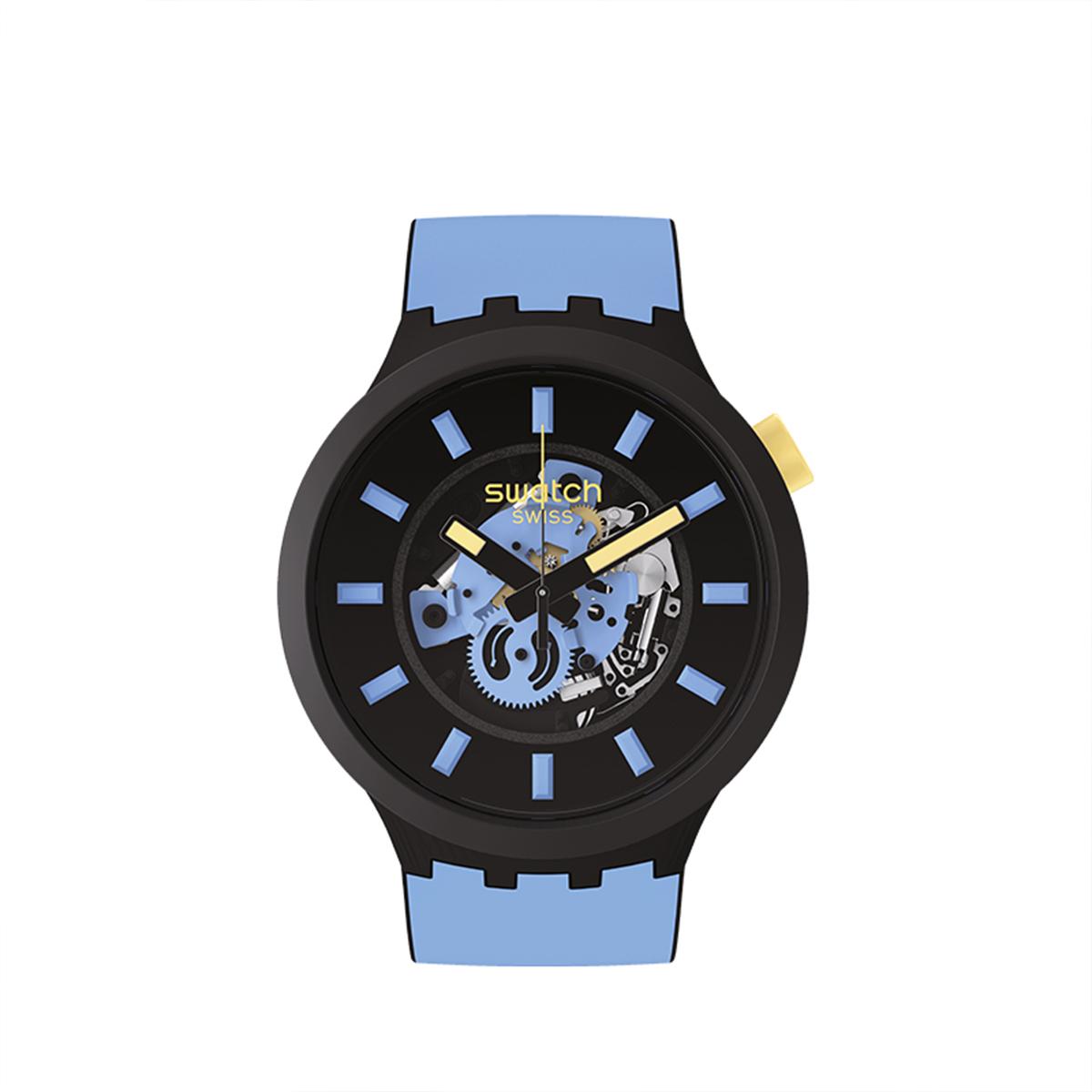 SWATCH Unisex 47mm Black Watch SB03B108 SB03B108 SB03B108