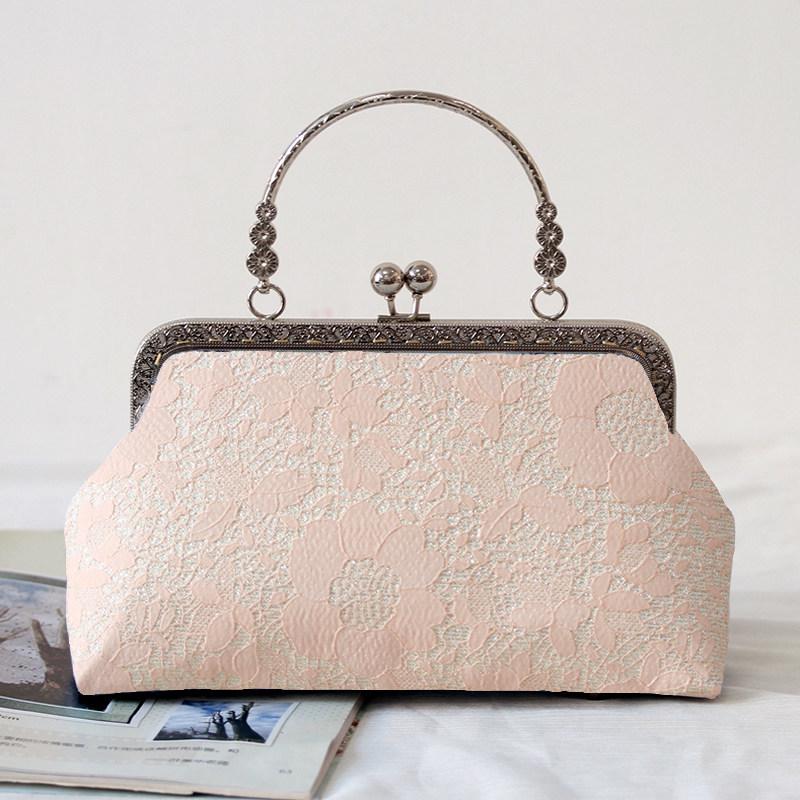 Short Style Handbag Material Kit - Handmade, Multiple Styles, Square Clasp Bag, Includes 20 Needles