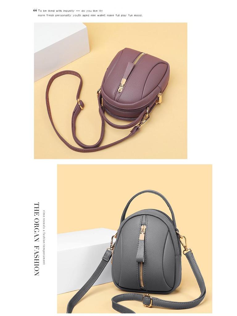Modna damska torba crossbody 2025 z wieloma przegrodami - Koreański styl, codzienna torba na ramię na telefon dla mam i pań