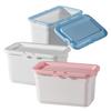 DOITOOL 3-Piece Large Capacity Plastic Laundry Bead Storage Box with Lid, 7.2" X 4.1" X 3.9" for Laundry Powder Storage and Detergent Storage