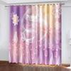 3D Butterfly Curtains For Living Room Kitchen Windows Home Decoration Rustic Floral Curtain Panels With Grommets Hooks