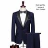 Herren Slim-Fit Hochzeits- & Business-Anzugset - Formelle Kleidung für Bräutigam & Trauzeugen