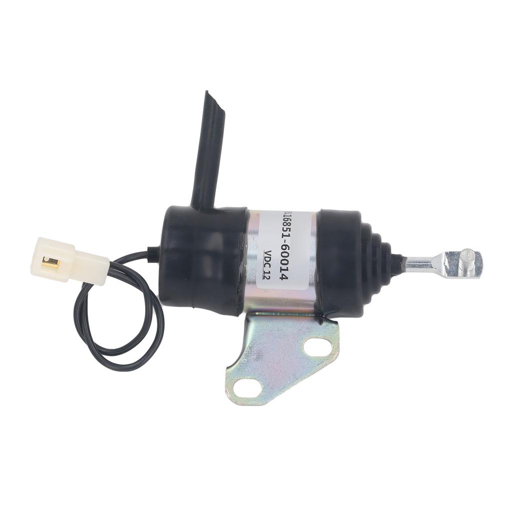 12V Shut Off Solenoid Valve 16851‑60014 Fuel Stop Solenoid Valve for Kubota Z482 D902 D722 Excavator